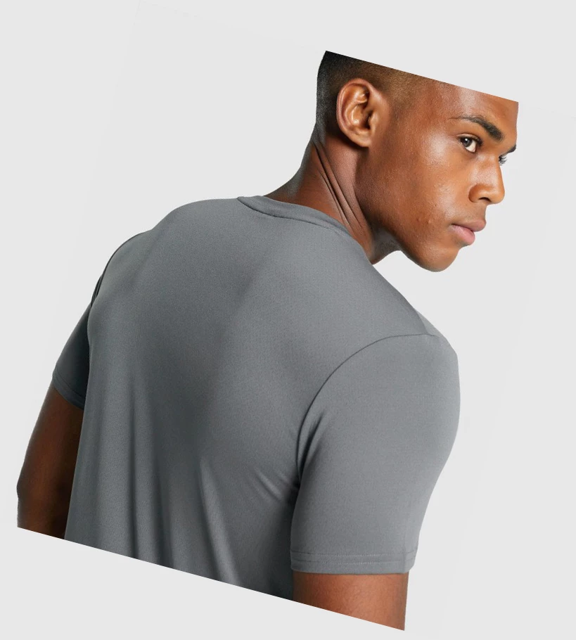 Gymshark Arrival Grafiske T-skjorte Herre Grå | ATQXWL803