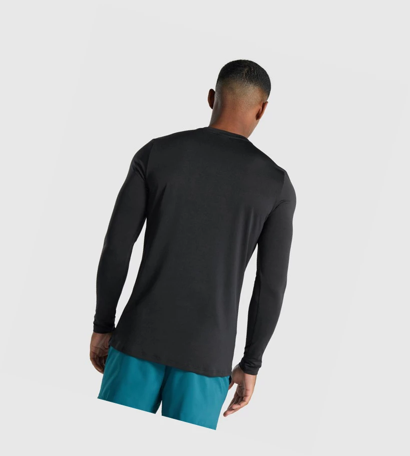 Gymshark Arrival Grafiske T-skjorte Herre Svarte | QATLZW394