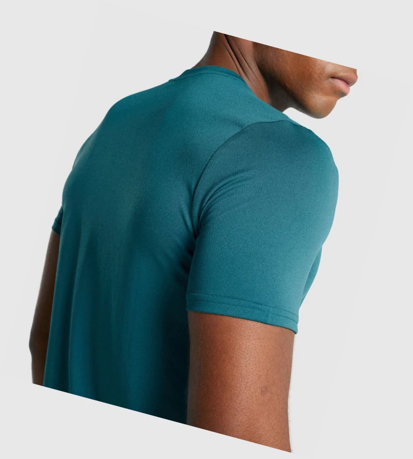 Gymshark Arrival Grafiske T-skjorte Herre Turkis | UOMNWR435