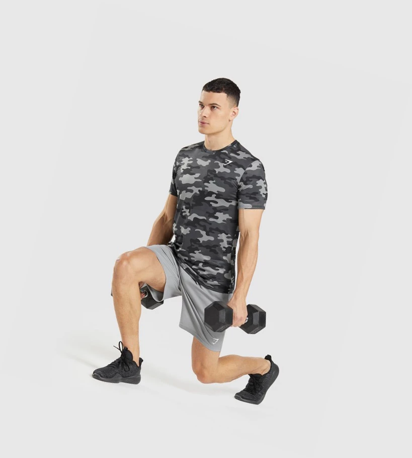 Gymshark Arrival Knitted Shorts Herre Grå | DVIBSU953