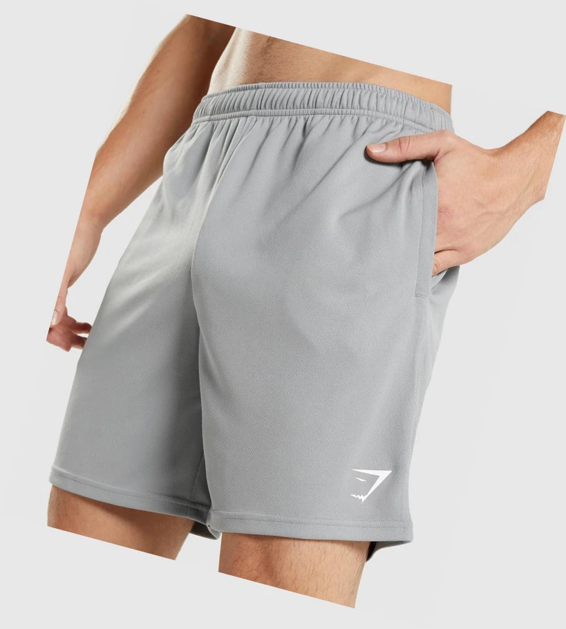 Gymshark Arrival Knitted Shorts Herre Grå | DVIBSU953