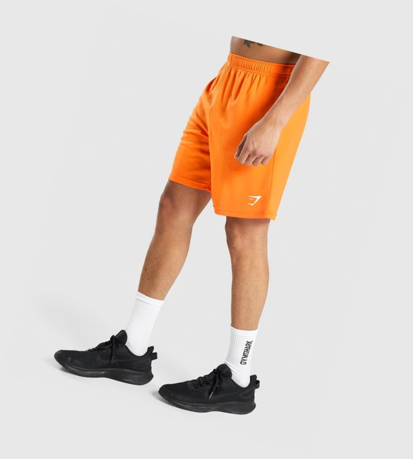 Gymshark Arrival Knitted Shorts Herre Oransje | DRLWVQ730