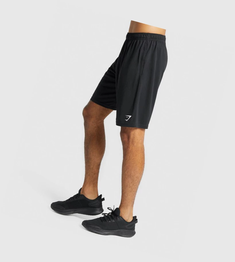 Gymshark Arrival Knitted Shorts Herre Svarte | YMIVGU902