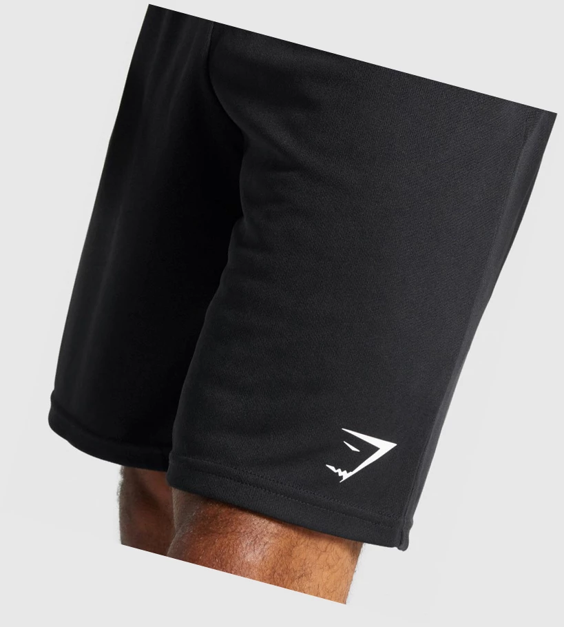 Gymshark Arrival Knitted Shorts Herre Svarte | YMIVGU902