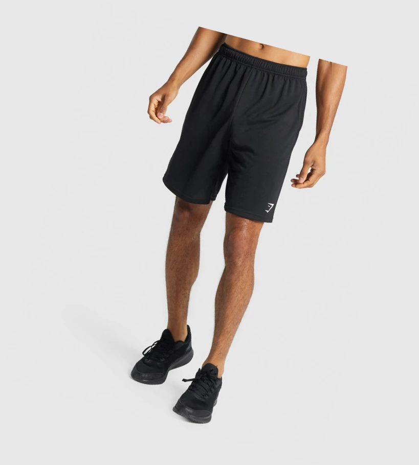 Gymshark Arrival Knitted Shorts Herre Svarte | YMIVGU902