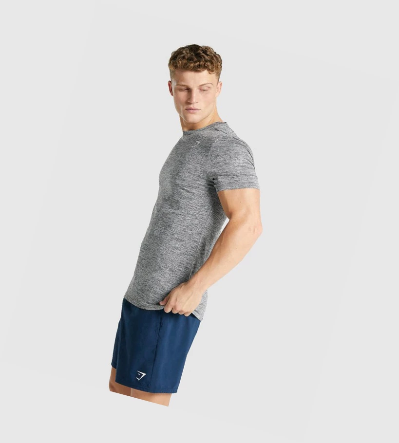 Gymshark Arrival Marl T-skjorte Herre Grå | CKXYGP458