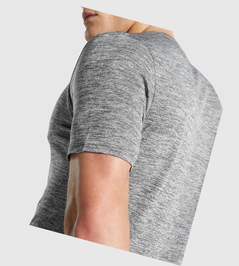 Gymshark Arrival Marl T-skjorte Herre Grå | CKXYGP458