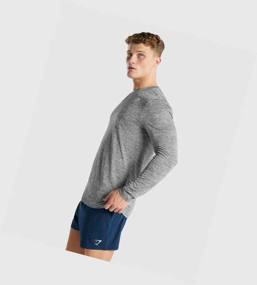 Gymshark Arrival Marl T-skjorte Herre Grå | RODZWT026