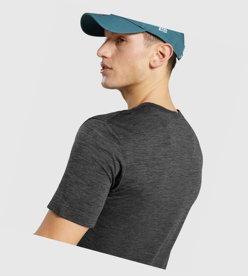 Gymshark Arrival Marl T-skjorte Herre Svarte | SGVXRH752