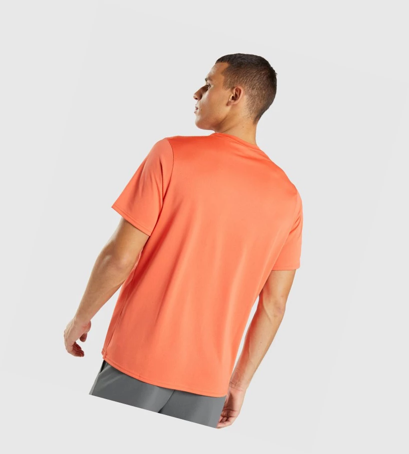 Gymshark Arrival Regular Fit T-skjorte Herre Oransje | LQRODS192