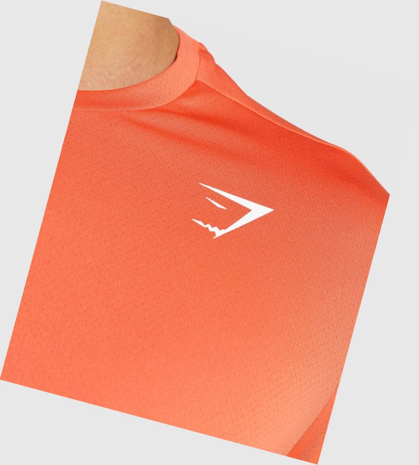 Gymshark Arrival Regular Fit T-skjorte Herre Oransje | LQRODS192