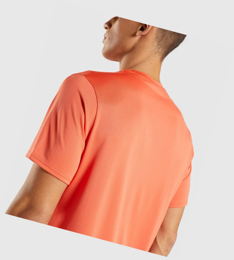 Gymshark Arrival Regular Fit T-skjorte Herre Oransje | LQRODS192