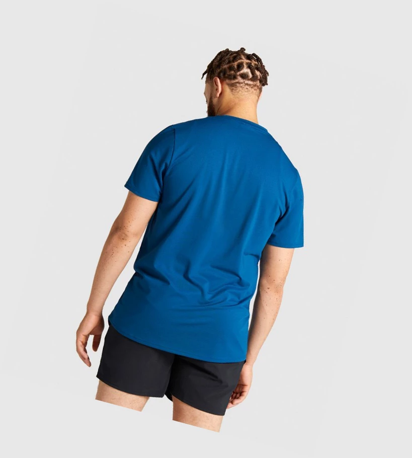 Gymshark Arrival Regular Fit T-skjorte Herre Blå | PGHQKU584