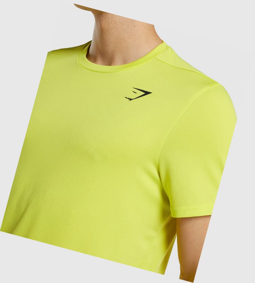 Gymshark Arrival Regular Fit T-skjorte Herre Gul | PHXMAQ485