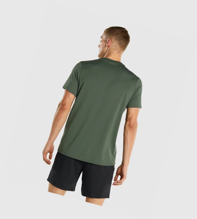 Gymshark Arrival Regular Fit T-skjorte Herre Grønn | UWHEGP896