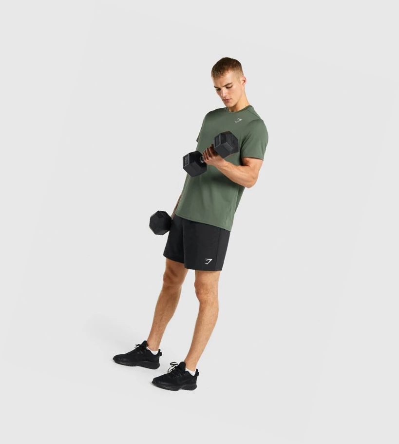 Gymshark Arrival Regular Fit T-skjorte Herre Grønn | UWHEGP896