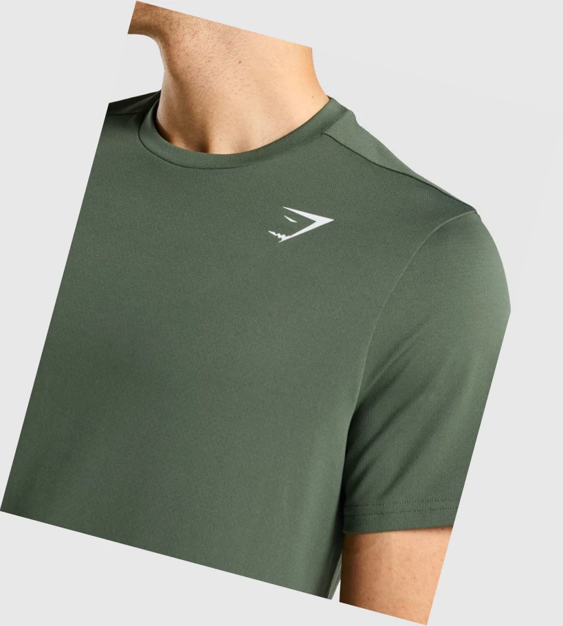 Gymshark Arrival Regular Fit T-skjorte Herre Grønn | UWHEGP896