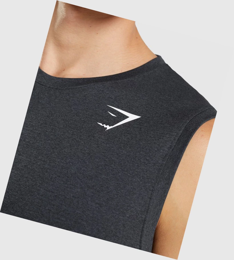 Gymshark Arrival Seamless Singlet Herre Svarte | TIQZRD130