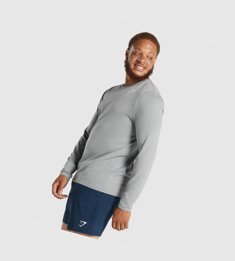 Gymshark Arrival Seamless T-skjorte Herre Grå | ERTCZX384