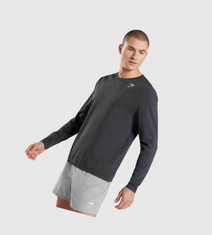 Gymshark Arrival Seamless T-skjorte Herre Svarte | FWQNHK046