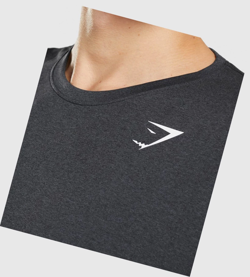 Gymshark Arrival Seamless T-skjorte Herre Svarte | FWQNHK046