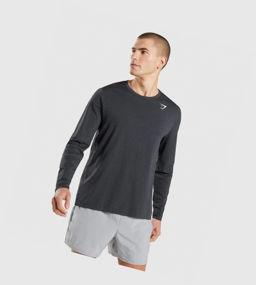 Gymshark Arrival Seamless T-skjorte Herre Svarte | FWQNHK046