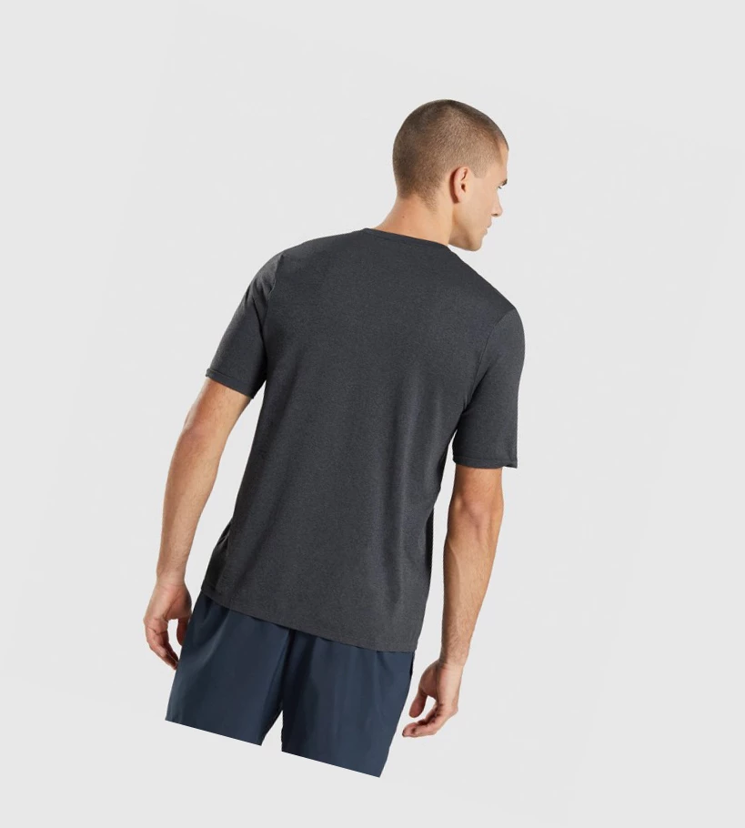 Gymshark Arrival Seamless T-skjorte Herre Svarte | RDYJEO193