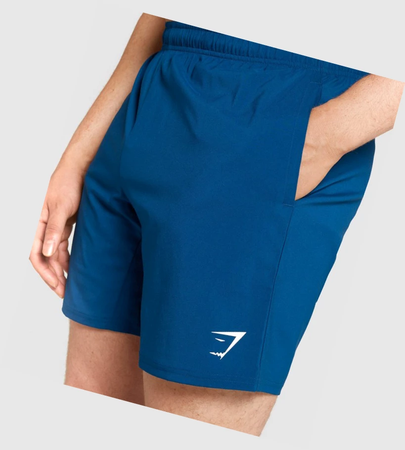 Gymshark Arrival Shorts Herre Blå | GUZJPC062