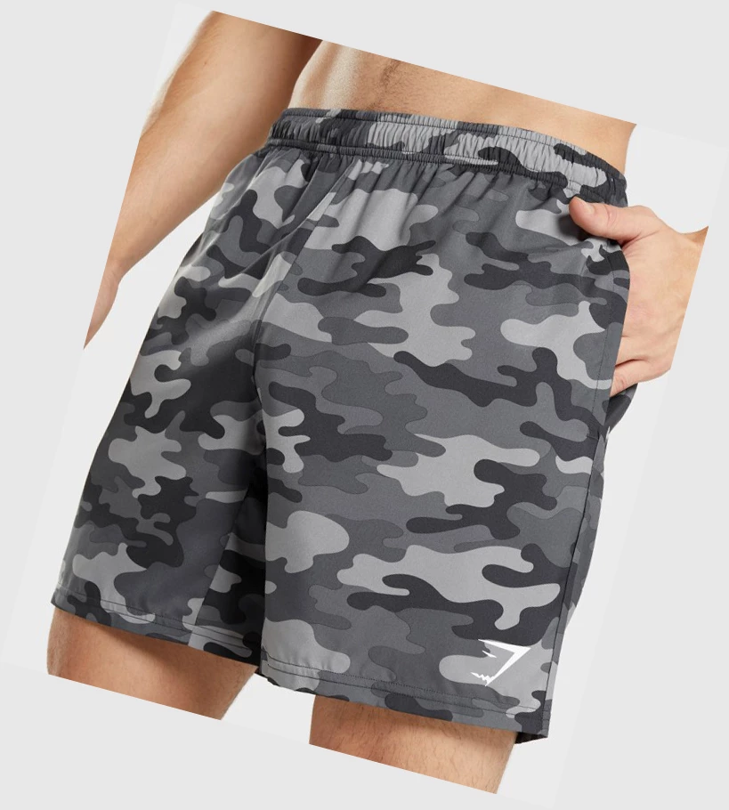 Gymshark Arrival Shorts Herre Grå | PFUSTL156