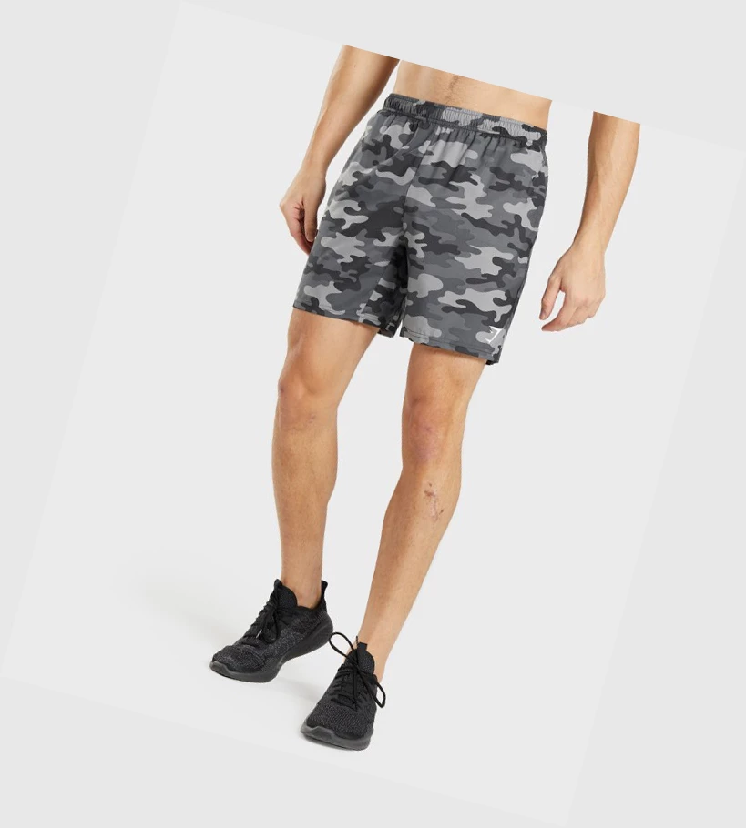 Gymshark Arrival Shorts Herre Grå | PFUSTL156