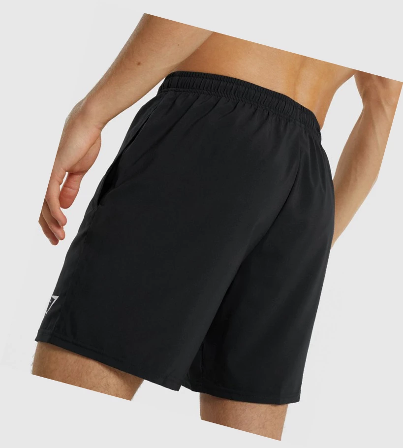 Gymshark Arrival Shorts Herre Svarte | KDUPFG920