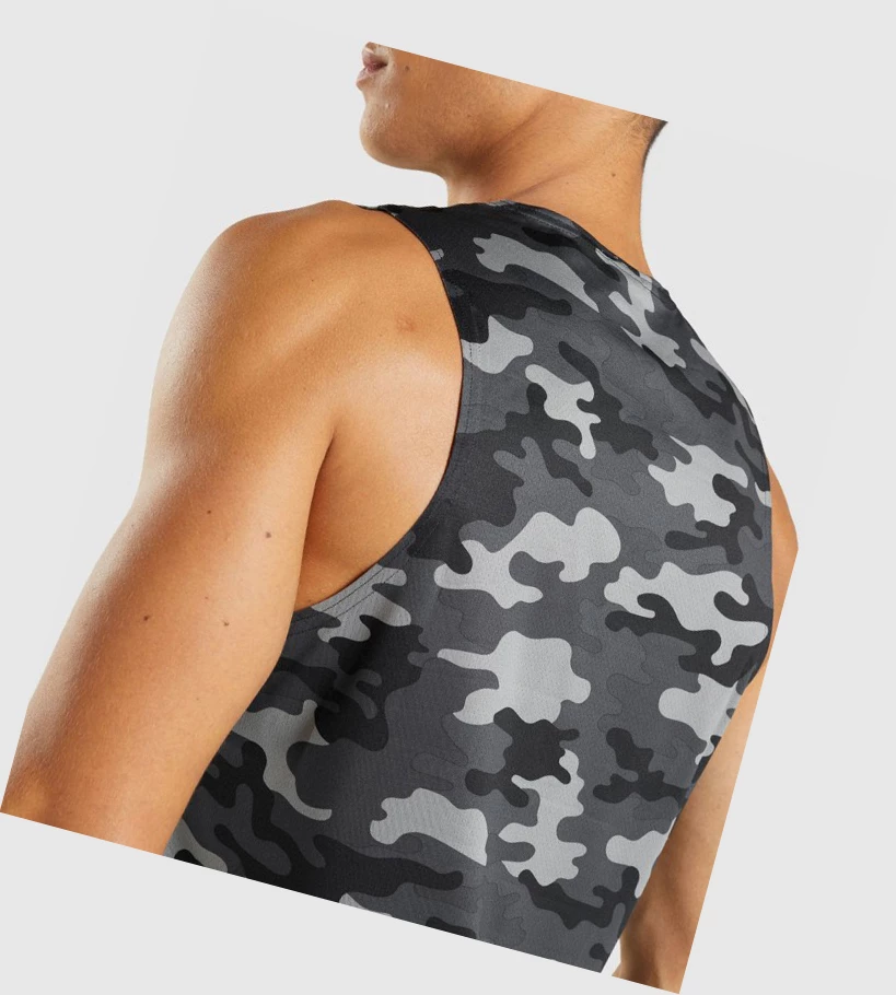 Gymshark Arrival Singlet Herre Grå | ADXUIJ137