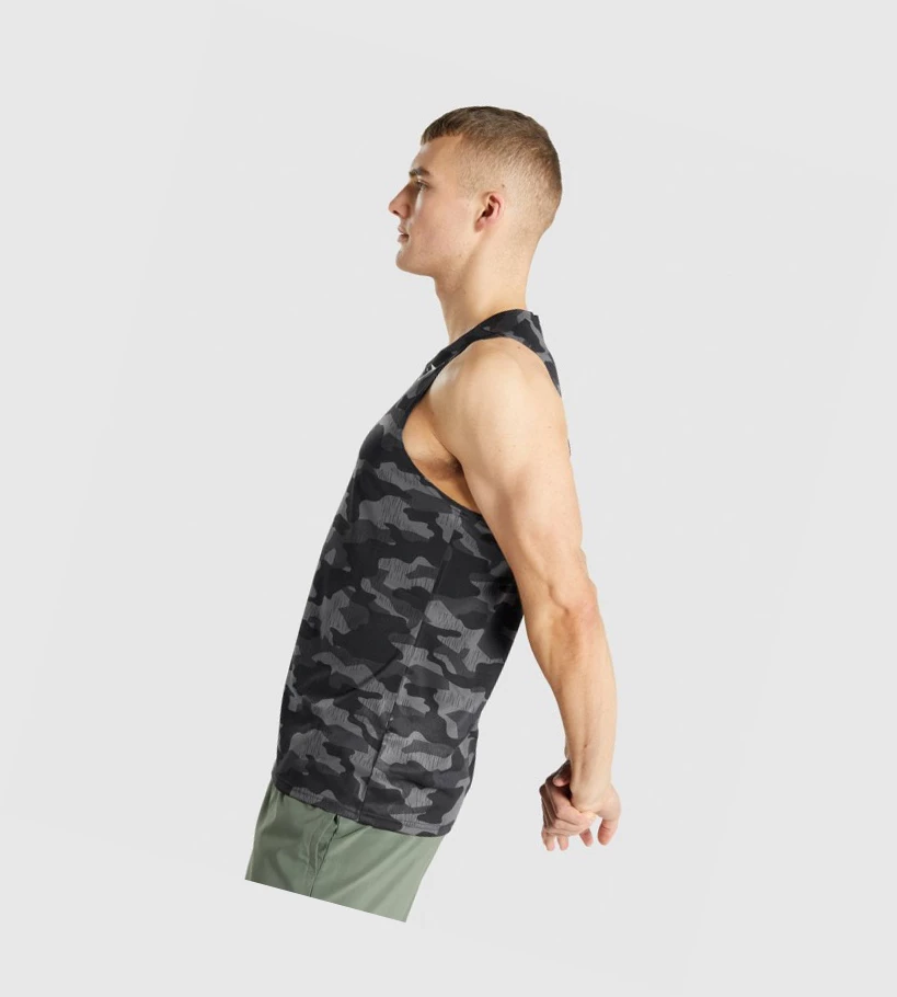 Gymshark Arrival Singlet Herre Grå | FUTIZO815