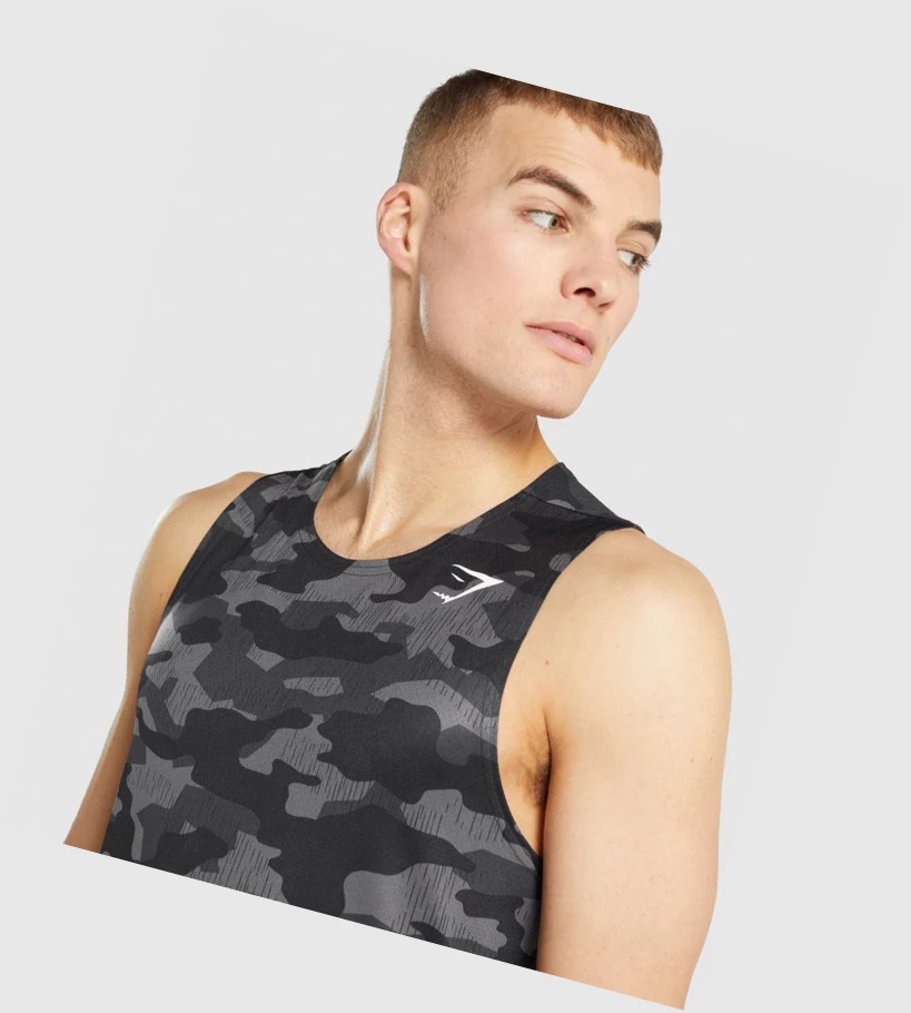 Gymshark Arrival Singlet Herre Grå | FUTIZO815