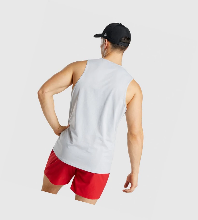 Gymshark Arrival Singlet Herre Lyse Grå | NSHKXY130