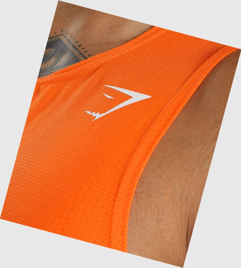 Gymshark Arrival Singlet Herre Oransje | JSOYNW815