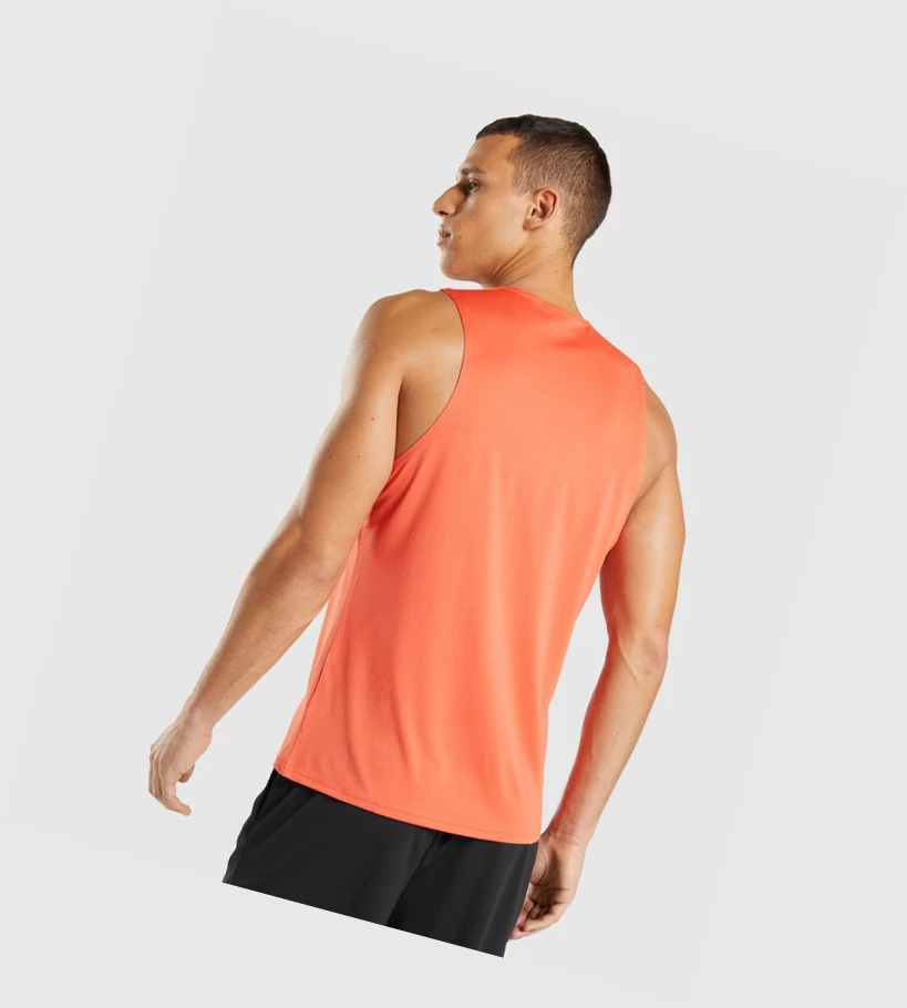 Gymshark Arrival Singlet Herre Oransje | NMDZUL945