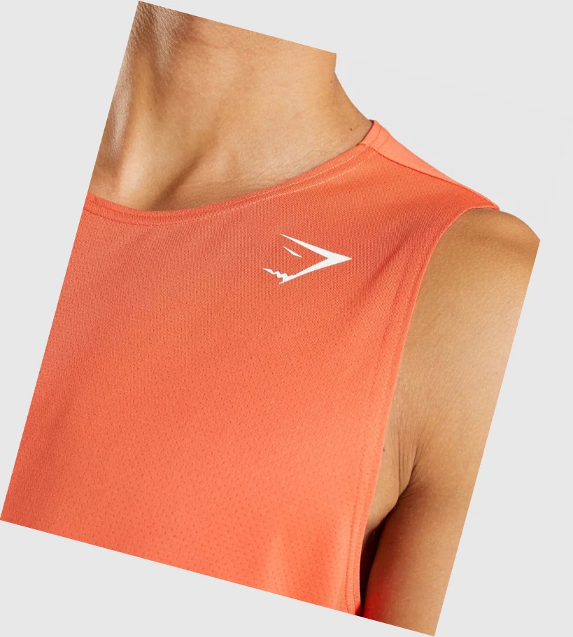 Gymshark Arrival Singlet Herre Oransje | NMDZUL945