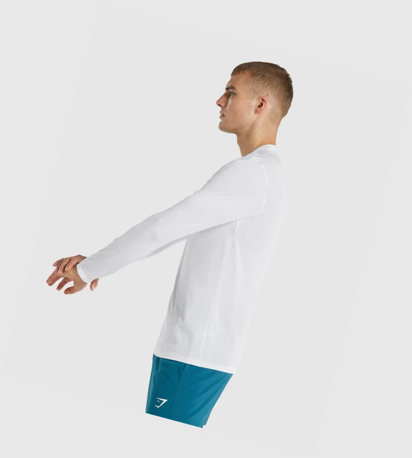 Gymshark Arrival T-skjorte Herre Hvite | DPKTQN976