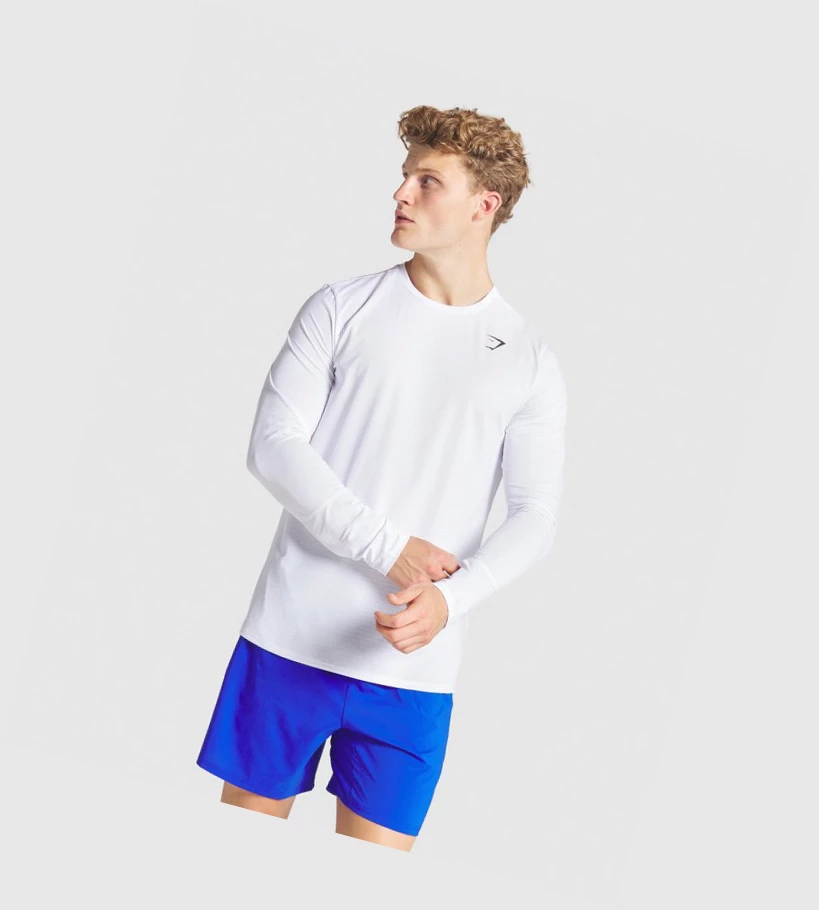 Gymshark Arrival T-skjorte Herre Hvite | ZEODNY801