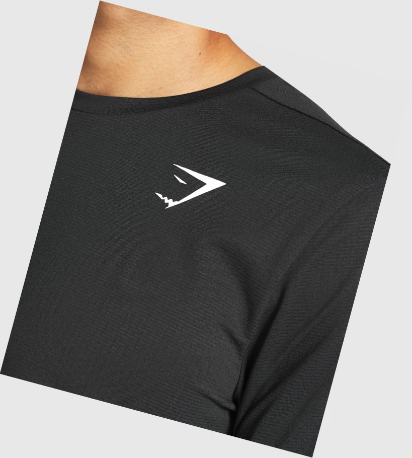 Gymshark Arrival T-skjorte Herre Svarte | CFTUDS305