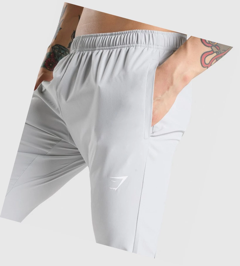 Gymshark Arrival Woven Joggebukser Herre Lyse Grå | TDCQFK497