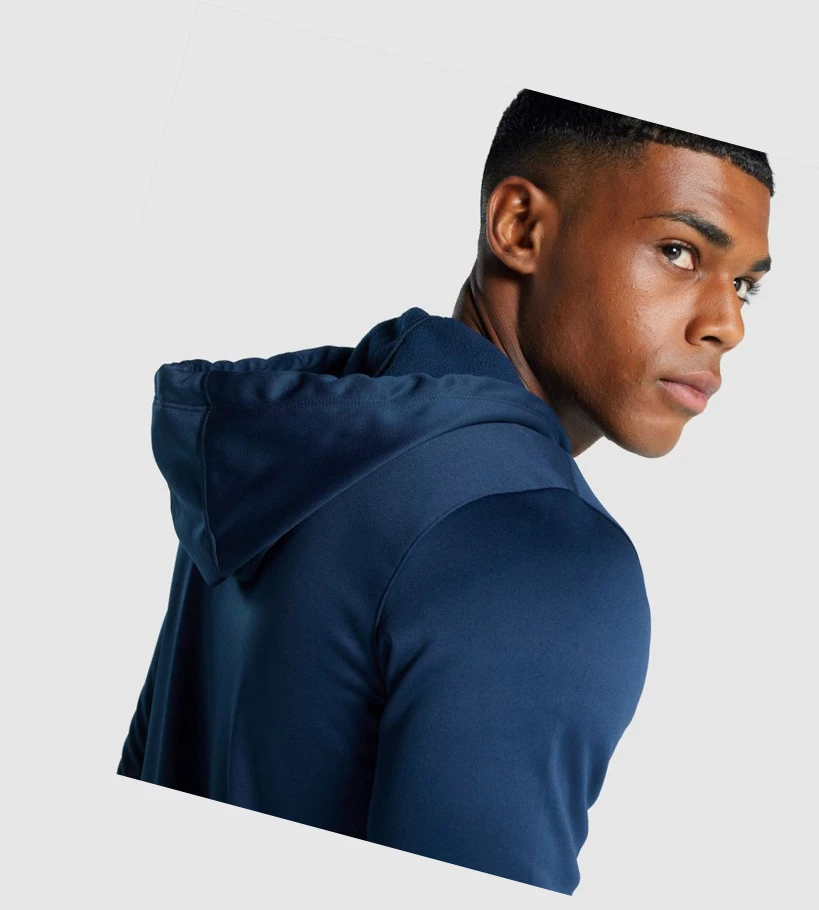 Gymshark Arrival Zip Up Klær Herre Marineblå | ESRBQL974