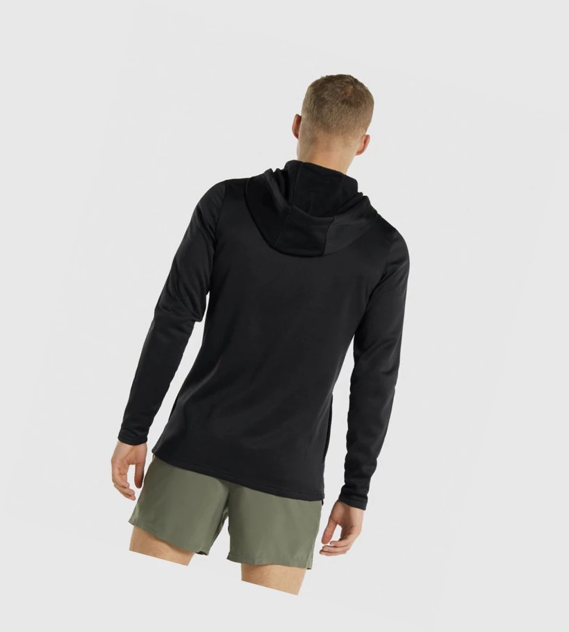 Gymshark Arrival Zip Up Klær Herre Svarte | IXKRMY571