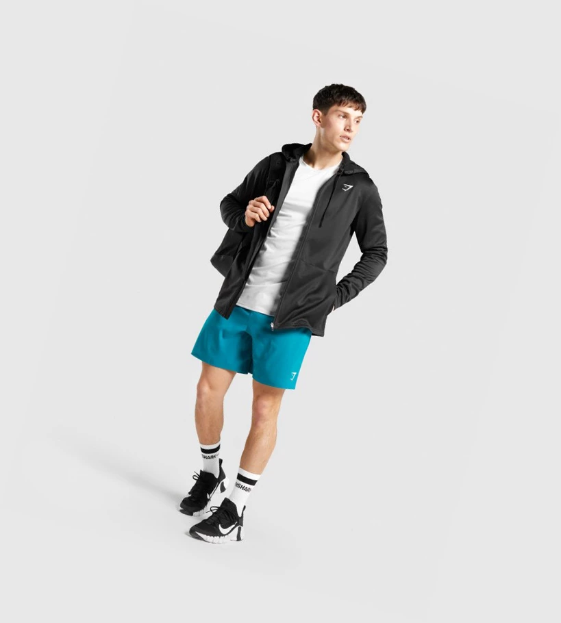 Gymshark Arrival Zip Up Klær Herre Svarte | VAMQPY185