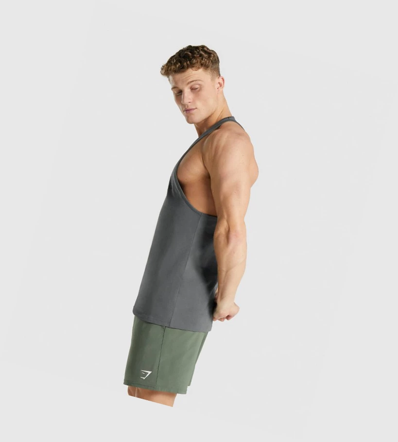 Gymshark Block Infill Singlet Herre Grå | JNAFQX510