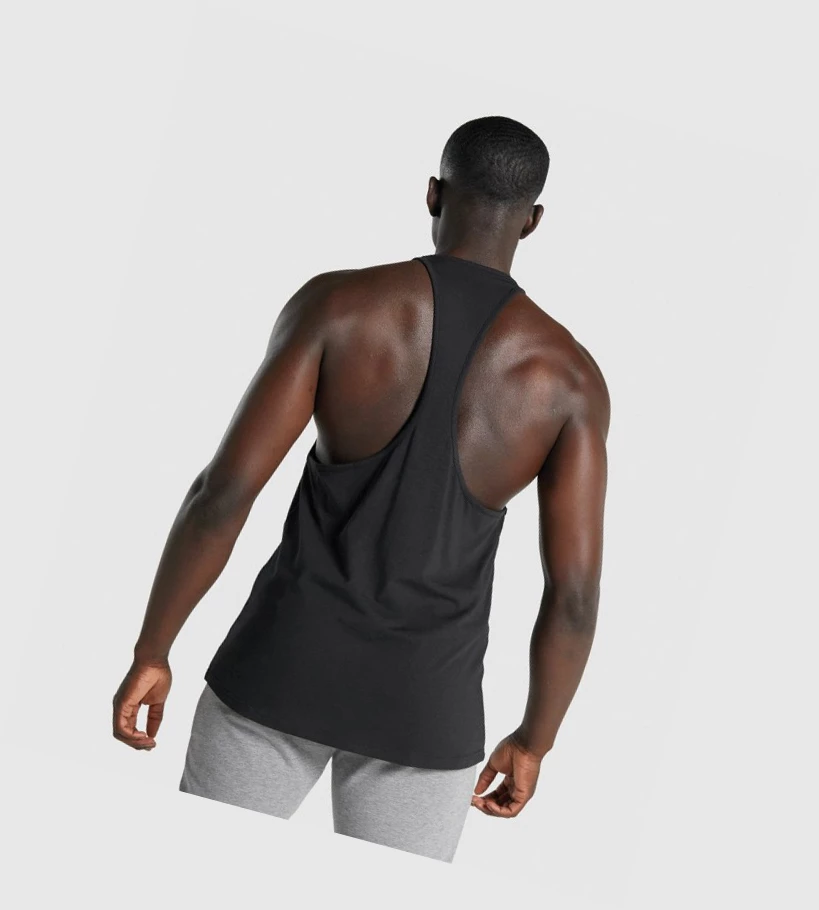 Gymshark Block Infill Singlet Herre Svarte | FDBXZP928