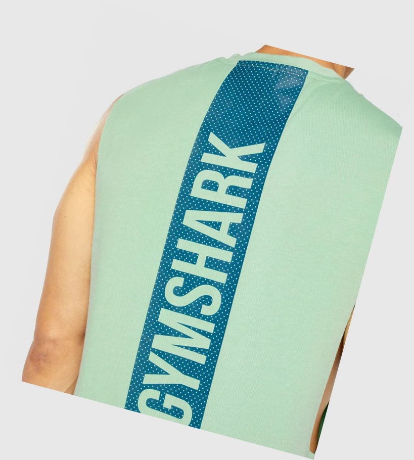 Gymshark Bold Drop Arm Singlet Herre Grønn | GIVJBF956