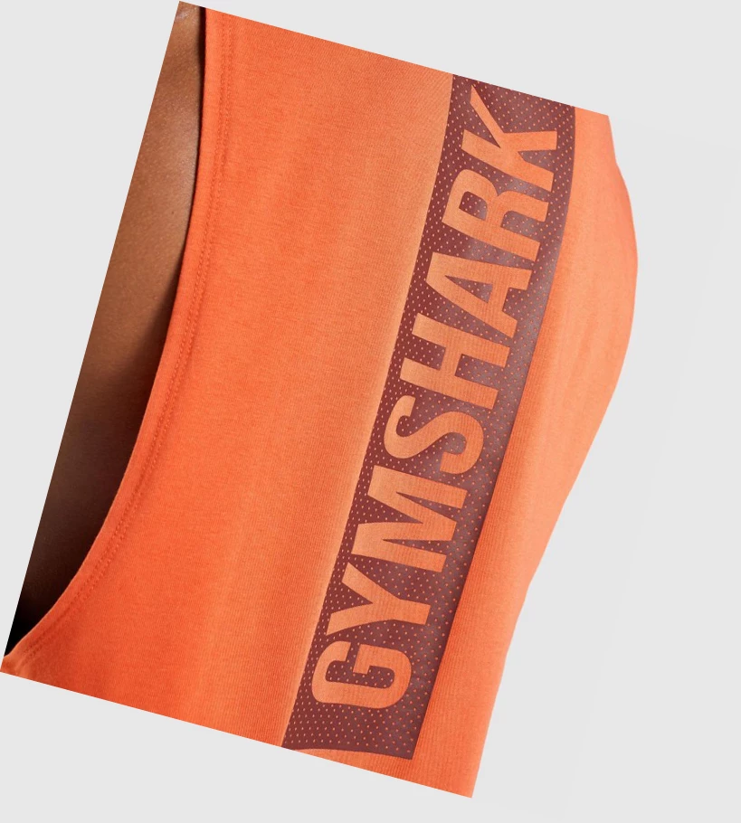 Gymshark Bold Drop Arm Singlet Herre Oransje | PYFNHJ718