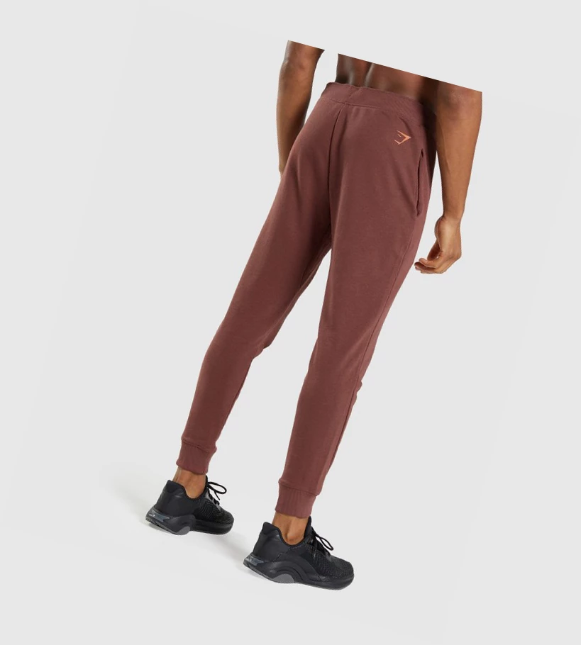 Gymshark Bold Joggebukser Herre Rosa Brune | HZCUJB426